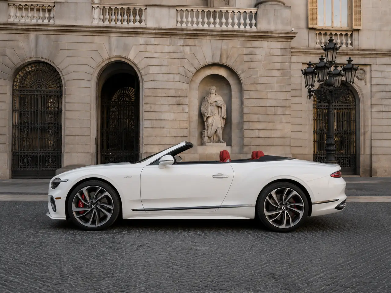 Bentley Continental GTC Speed 2025, exterior — Barcelona Luxury Car Rental, Barcelona. The 2025 Bentley Continental GTC Speed is a four-seat convertible built for effortless…