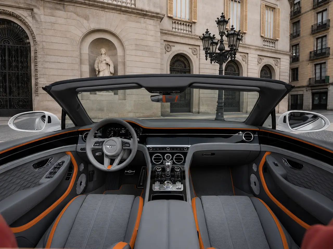 Bentley Continental GTC Speed 2025, interior — Barcelona Luxury Car Rental, Barcelona. The 2025 Bentley Continental GTC Speed is a four-seat convertible built for effortless…