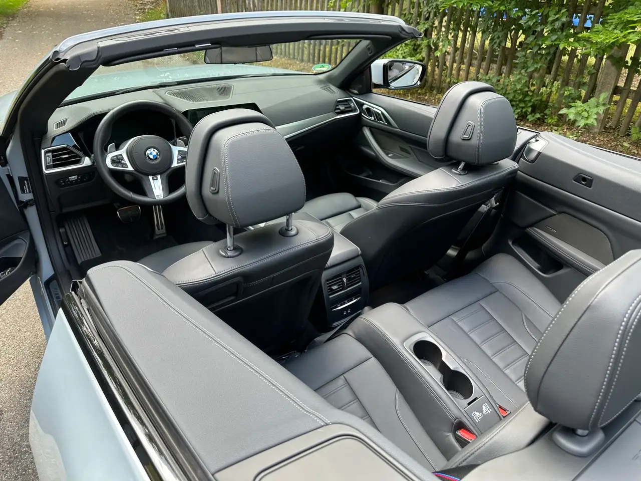 BMW 430i Cabrio 2023, dashboard — Barcelona Luxury Car Rental, Barcelona. The 2023 BMW 430i Cabrio pairs a 245 hp turbocharged engine with the composure BMW's 4…