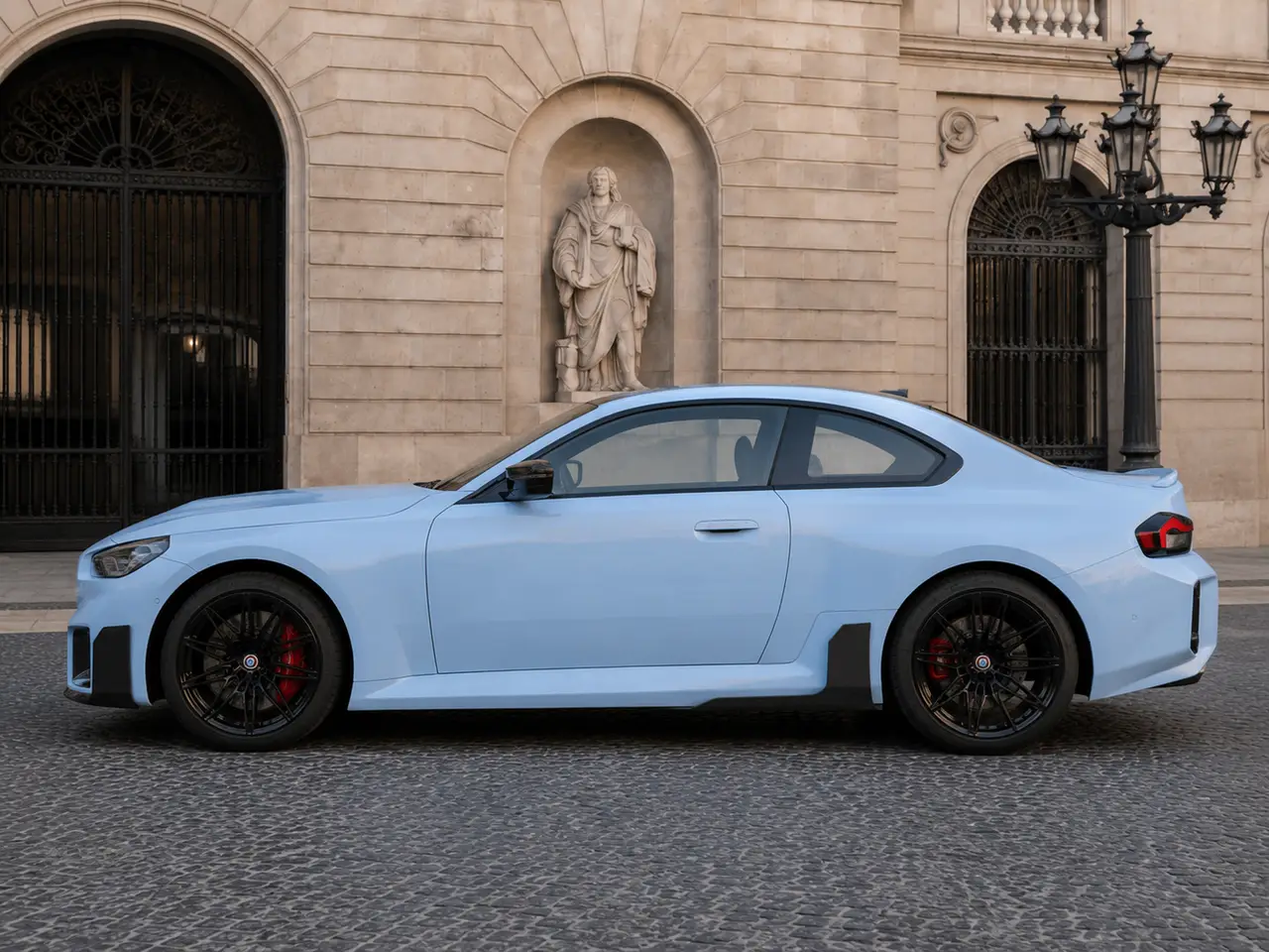 BMW M2 2024, exterior — Barcelona Luxury Car Rental, Barcelona. The 2024 BMW M2 is the compact end of a performance line, and it drives like it: 460 hp…
