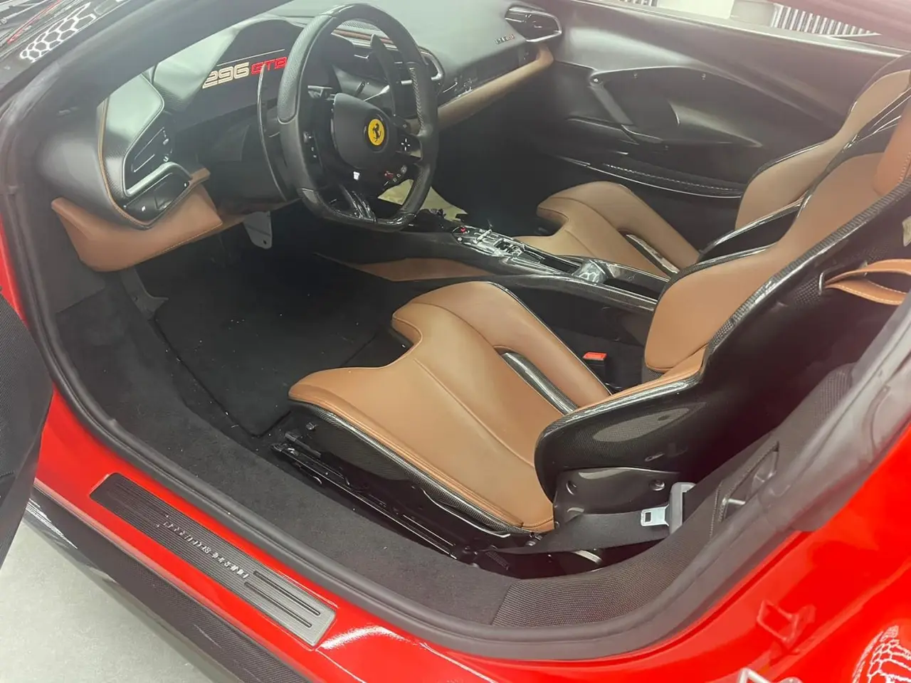 Ferrari 296 GTB 2023, dashboard — Barcelona Luxury Car Rental, Barcelona. The Ferrari 296 GTB pairs a twin-turbo V6 with hybrid assistance to produce 830 hp, a…