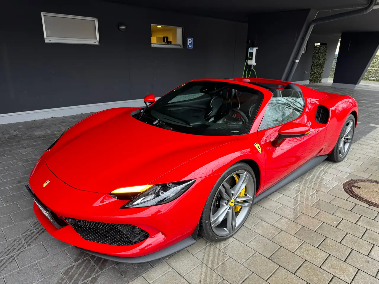 Ferrari 296 GTS Spider 2024, interior — Barcelona Luxury Car Rental, Barcelona. The 2024 Ferrari 296 GTS Spider puts 819 hp behind a two-seat cockpit and a retractable…