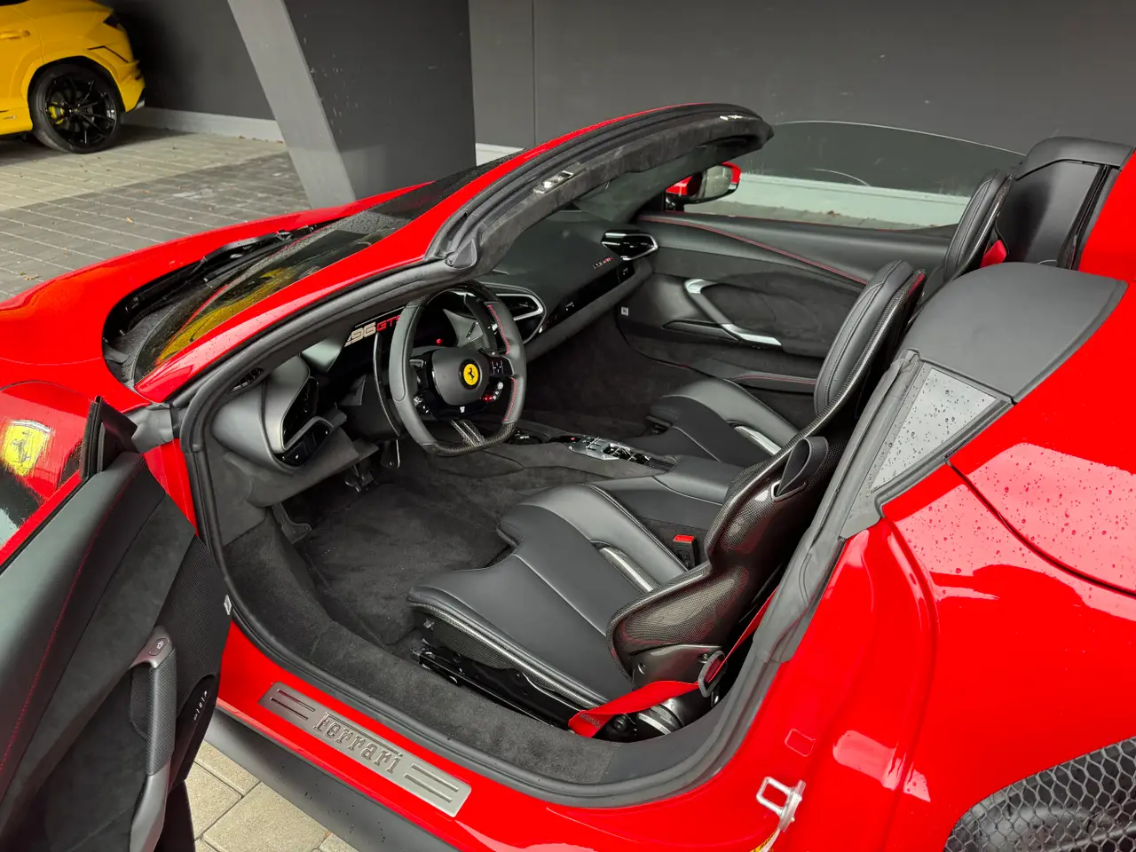 Ferrari 296 GTS Spider 2024, dashboard — Barcelona Luxury Car Rental, Barcelona. The 2024 Ferrari 296 GTS Spider puts 819 hp behind a two-seat cockpit and a retractable…