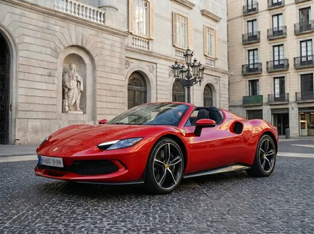 Ferrari 296 GTS Spider 2024 — Barcelona Luxury Car Rental, Barcelona