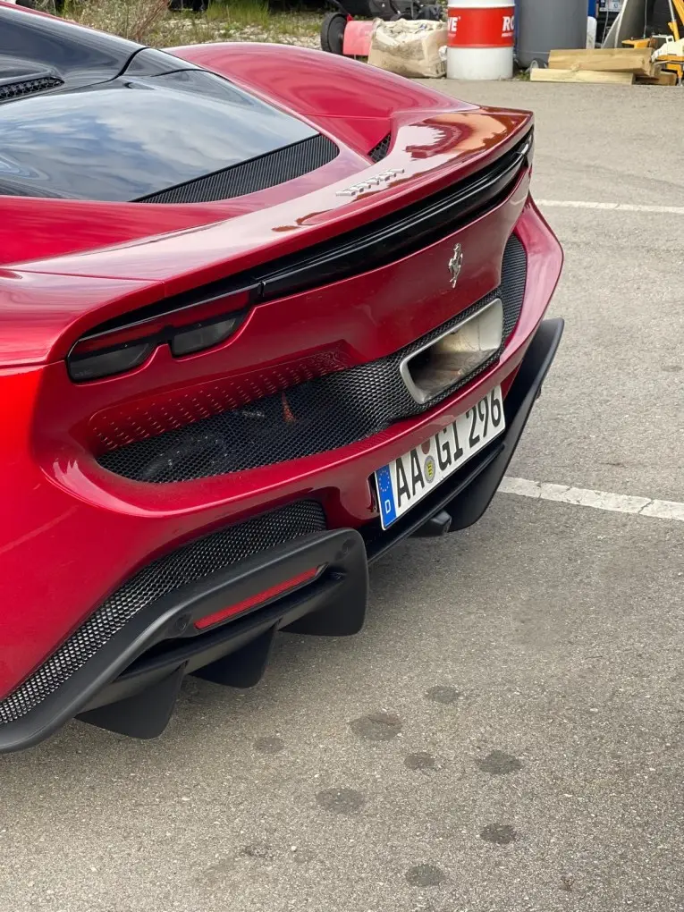 Ferrari 296 GTS Spider 2025, rear view — Barcelona Luxury Car Rental, Barcelona. The 2025 Ferrari 296 GTS Spider arrives with 819 hp routed through a two-seat cockpit…