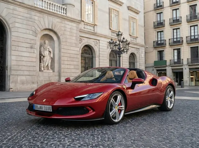 Ferrari 296 GTS Spider 2025 — Barcelona Luxury Car Rental, Barcelona