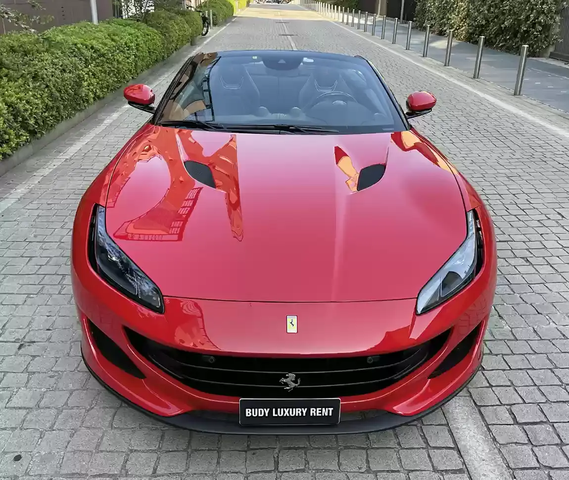Ferrari Portofino M 2023, interior — Barcelona Luxury Car Rental, Barcelona. The Ferrari Portofino M carries 620 hp inside a genuine four-seat convertible cabin, a…