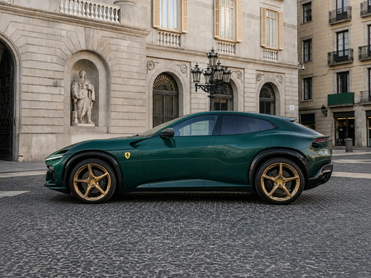 Ferrari Purosangue Atelier 2025, front view — Barcelona Luxury Car Rental, Barcelona. The Ferrari Purosangue Atelier answers a question Ferrari clients have asked for years:…
