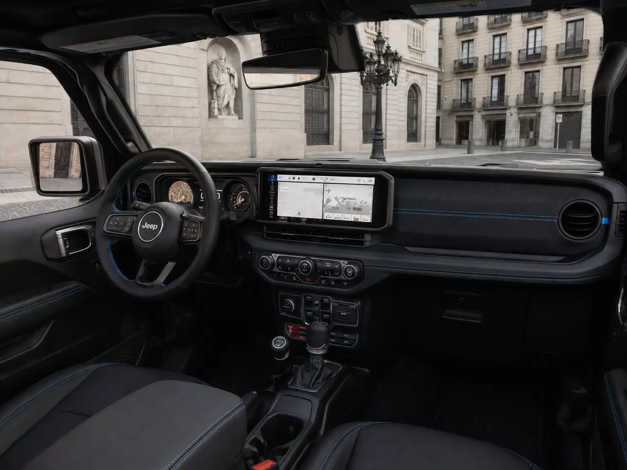 Jeep Wrangler 2025, interior — Barcelona Luxury Car Rental, Barcelona. The 2025 Jeep Wrangler brings a different character to the fleet than the…