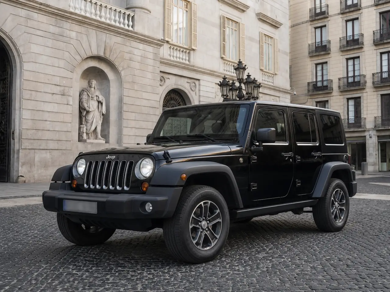 Jeep Wrangler 2025 — Barcelona Luxury Car Rental, Barcelona. The 2025 Jeep Wrangler brings a different character to the fleet than the…