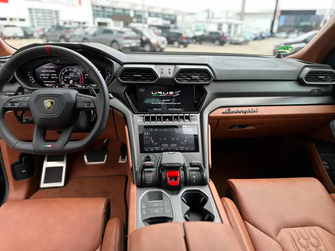 Lamborghini Urus S 2023, rear view — Barcelona Luxury Car Rental, Barcelona. The Lamborghini Urus S carries 657 hp inside a five-seat SUV body, a combination that…