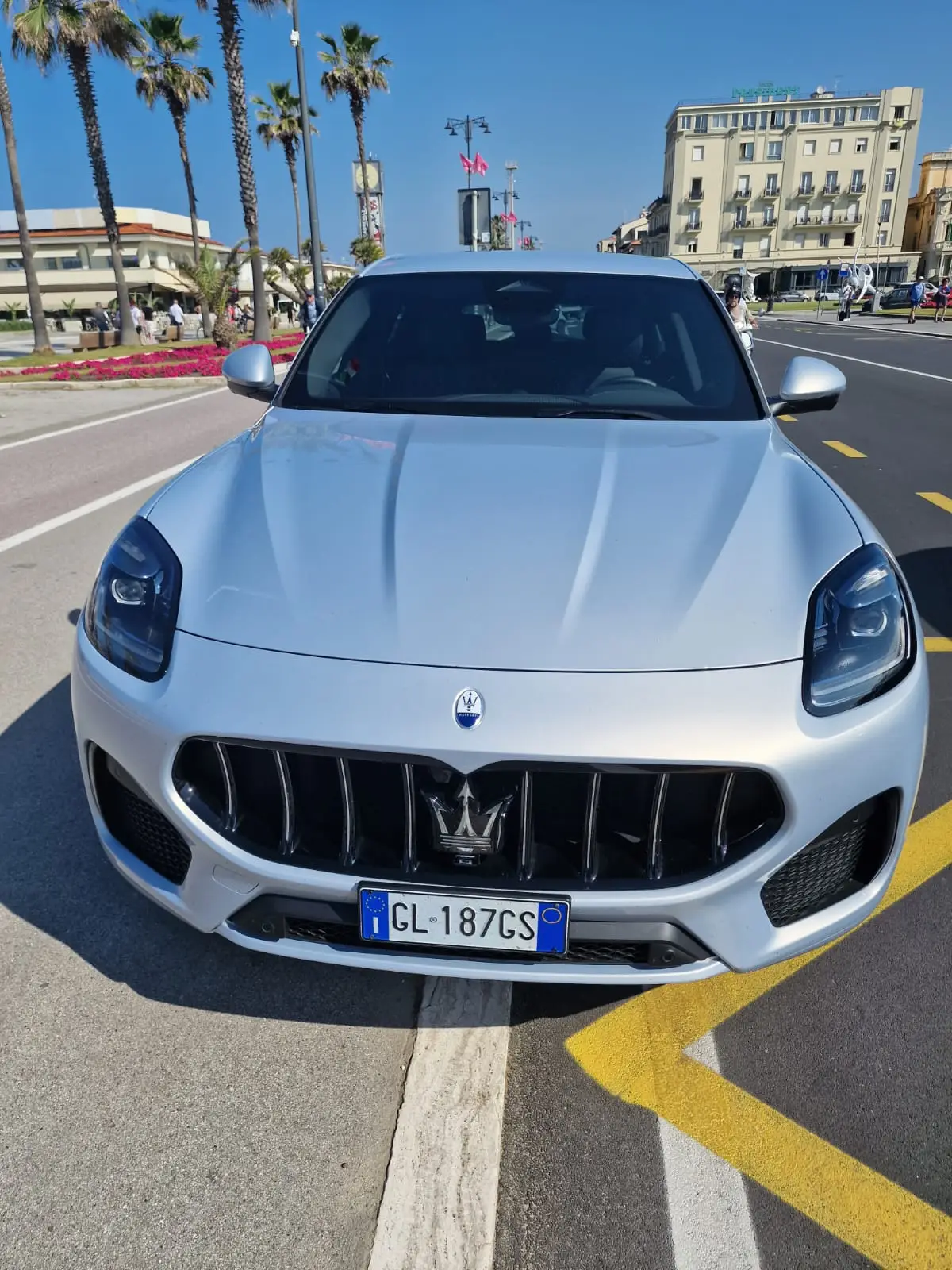 Maserati Grecale GT 2025, exterior — Barcelona Luxury Car Rental, Barcelona. The Maserati Grecale GT sits in a useful middle ground for Barcelona driving: a five-seat…