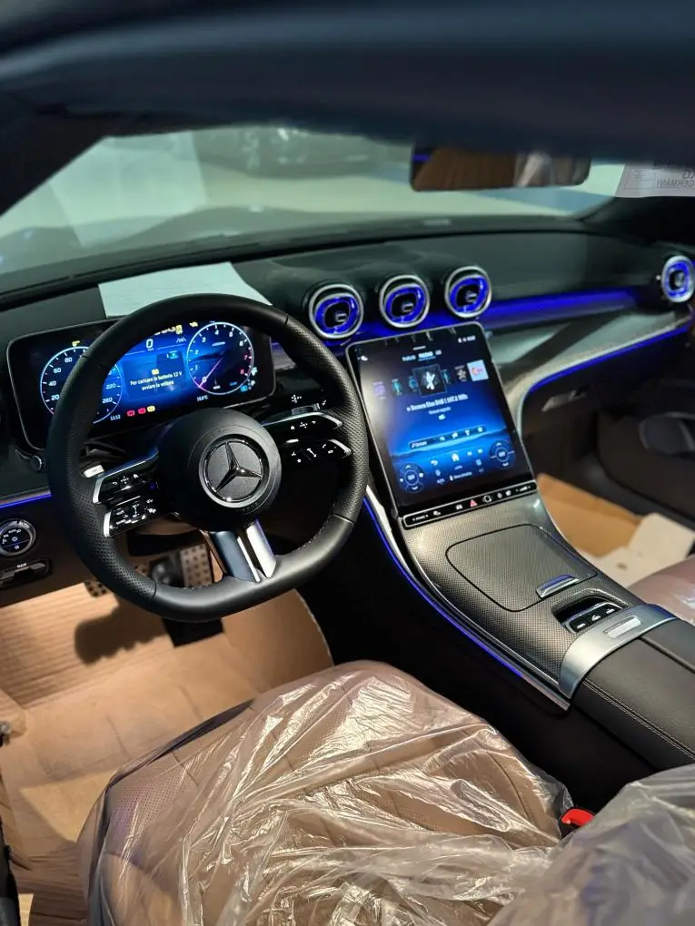 Mercedes Benz CLE 300 Cabriolet AMG Premium 2025, front view — Barcelona Luxury Car Rental, Barcelona. The 2025 Mercedes-Benz CLE 300 Cabriolet AMG Premium pairs 258 hp with the calm,…