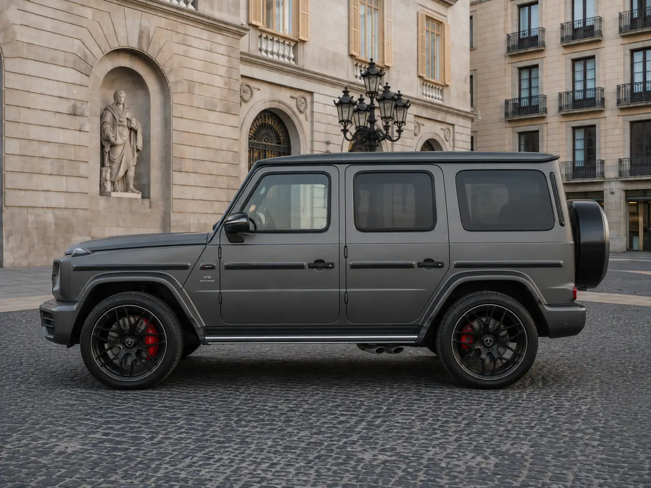 Mercedes Benz G63 2023, interior — Barcelona Luxury Car Rental, Barcelona. The Mercedes Benz G63 keeps its silhouette almost unchanged from the original G-Wagen,…