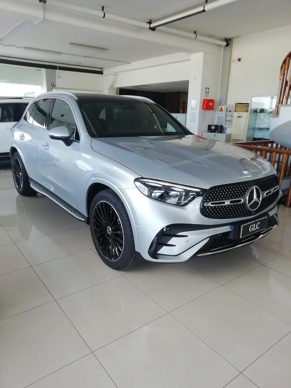Mercedes Benz GLC 2025, rear view — Barcelona Luxury Car Rental, Barcelona. The 2025 Mercedes Benz GLC sits in the fleet as the practical mid-size SUV: 258 hp, five…