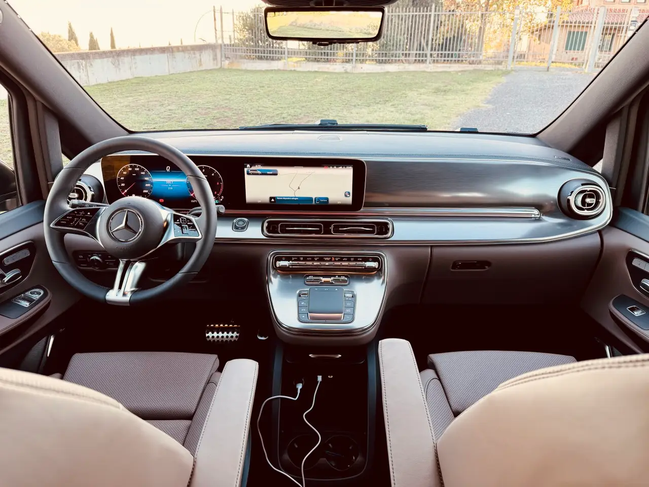 Mercedes Benz V300 4x4 XL Exclusive 7 seats 2025, dashboard — Barcelona Luxury Car Rental, Barcelona. The Mercedes-Benz V300 4x4 XL Exclusive is built around one core idea: keeping a full…