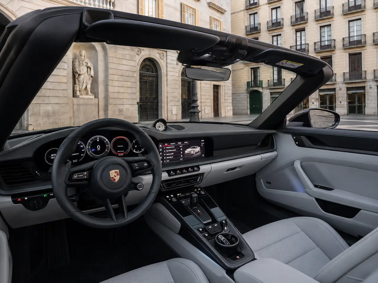 Porsche 911 Targa 2025, interior — Barcelona Luxury Car Rental, Barcelona. The 2025 Porsche 911 Targa carries its 541 hp with the kind of composure that rewards a…