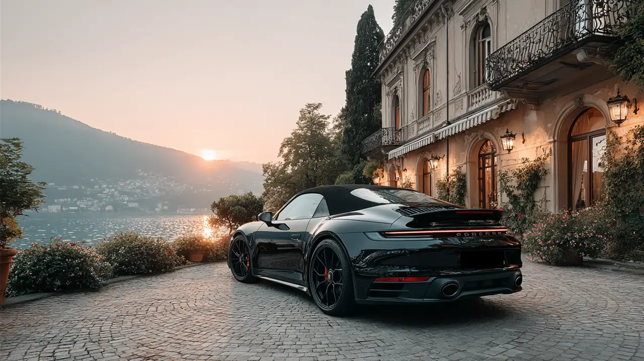 Porsche 992 Carrera 4 GTS Cabrio 2024, front view — Barcelona Luxury Car Rental, Barcelona. The 992-generation Carrera 4 GTS Cabrio sits at the point where Porsche's engineering…
