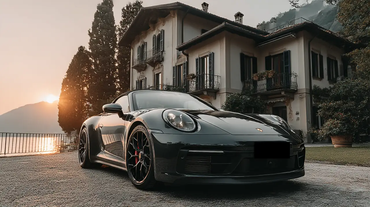 Porsche 992 Carrera 4 GTS Cabrio 2024, rear view — Barcelona Luxury Car Rental, Barcelona. The 992-generation Carrera 4 GTS Cabrio sits at the point where Porsche's engineering…