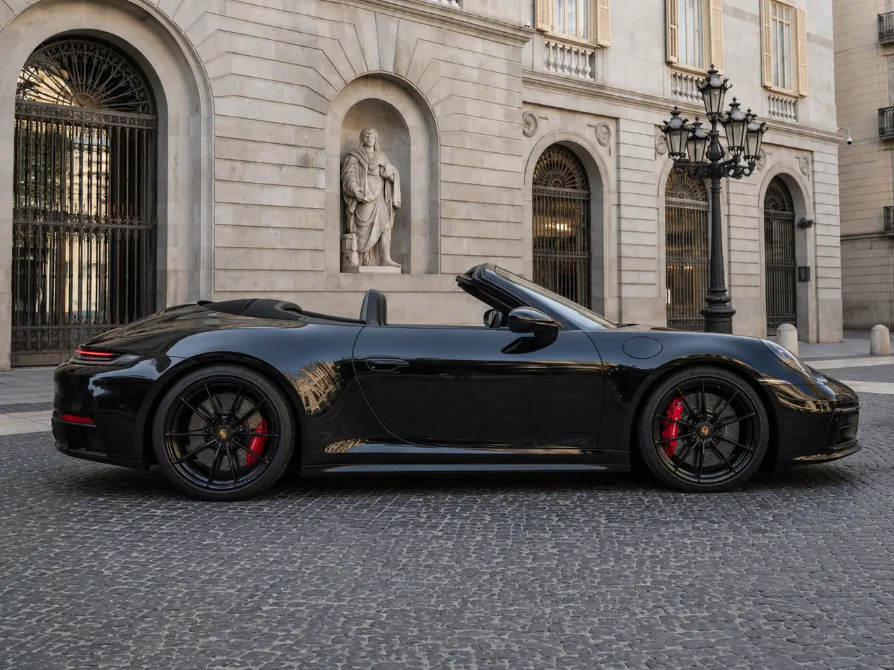 Porsche 992 Carrera 4 GTS Cabrio 2024, front view — Barcelona Luxury Car Rental, Barcelona. The 992-generation Carrera 4 GTS Cabrio sits at the point where Porsche's engineering…