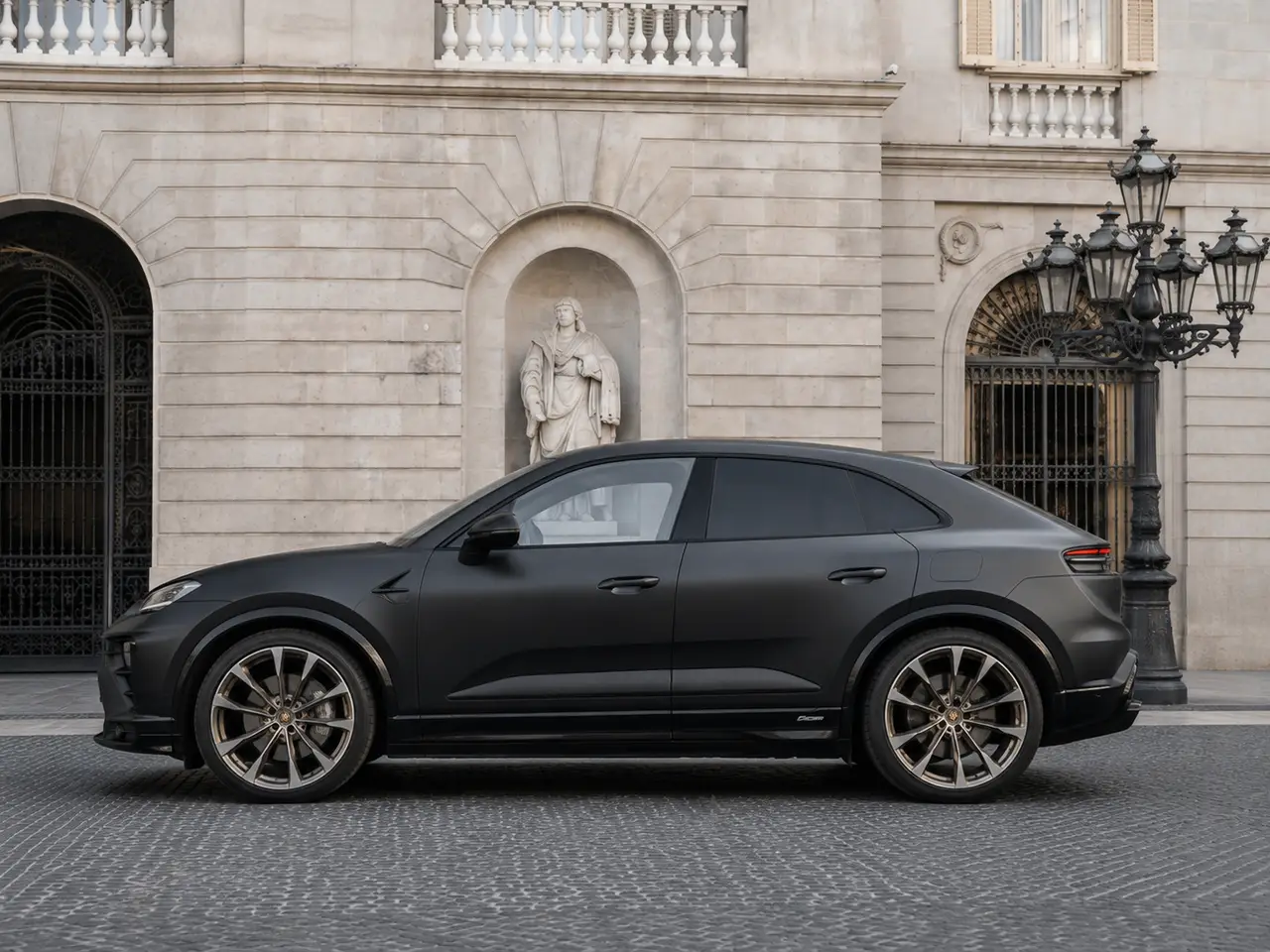 Porsche Macan 2024, exterior — Barcelona Luxury Car Rental, Barcelona. The 2024 Porsche Macan brings a sensible kind of confidence to daily driving: 265 hp…