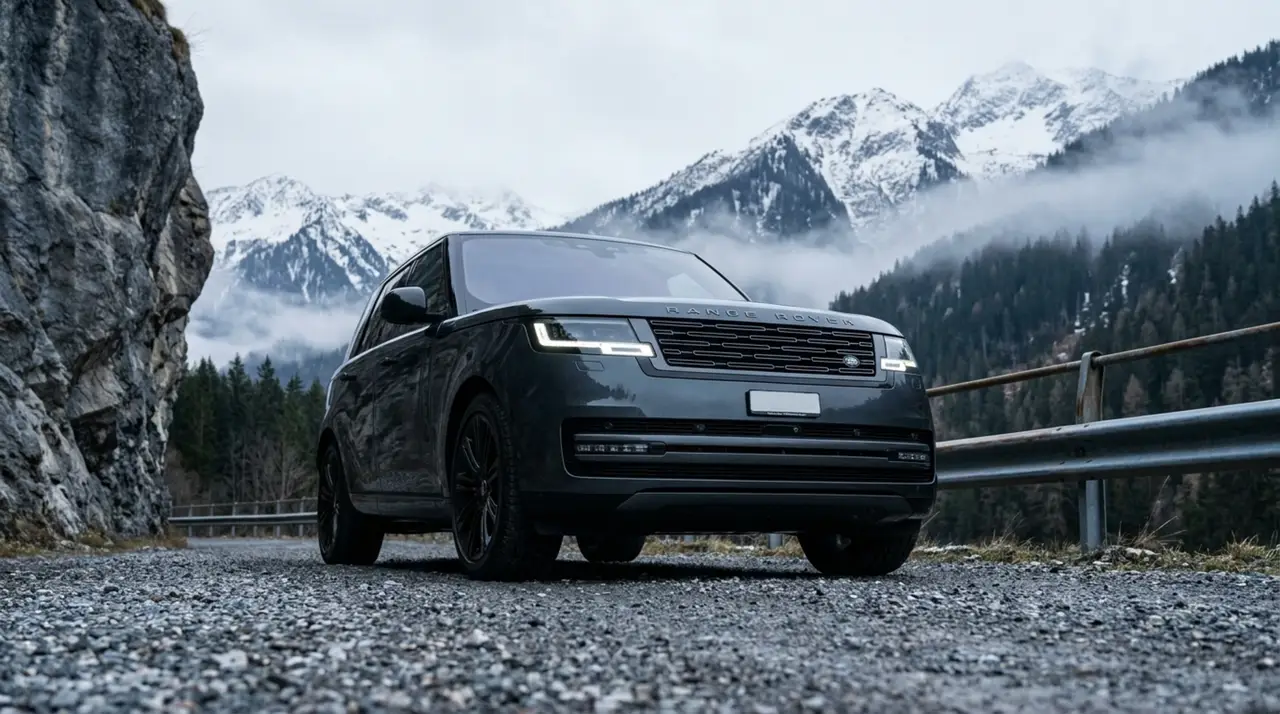 Rover Range Rover Autobiography P530 2026, rear view — Barcelona Luxury Car Rental, Barcelona. The 2026 Range Rover Autobiography P530 carries its 530 hp with the kind of restraint…