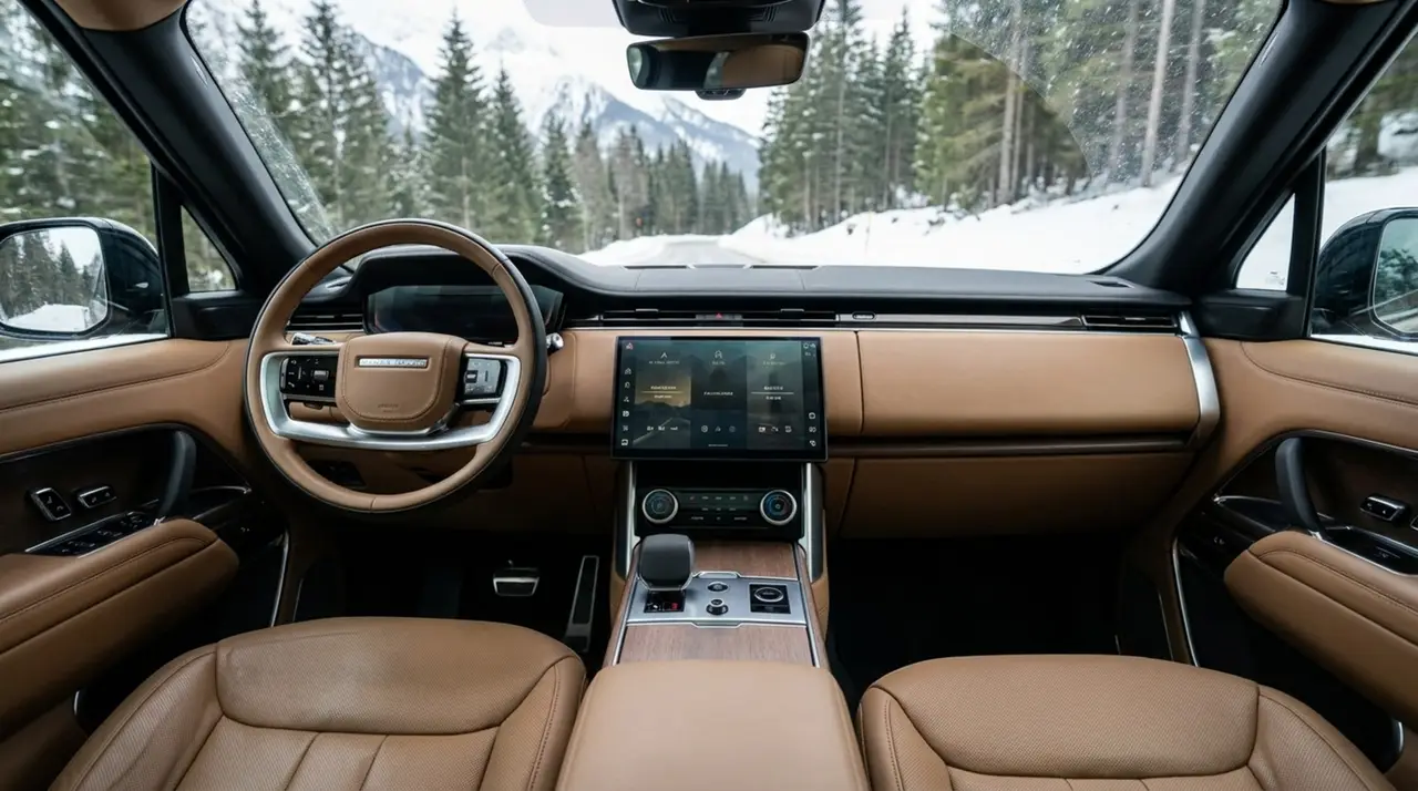 Rover Range Rover Autobiography P530 2026, interior — Barcelona Luxury Car Rental, Barcelona. The 2026 Range Rover Autobiography P530 carries its 530 hp with the kind of restraint…