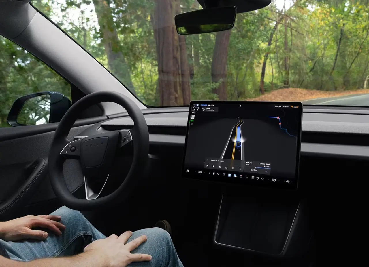 Tesla Model 3 Performance 2026, dashboard — Barcelona Luxury Car Rental, Barcelona. The 2026 Tesla Model 3 Performance pairs 510 hp with instant electric response,…
