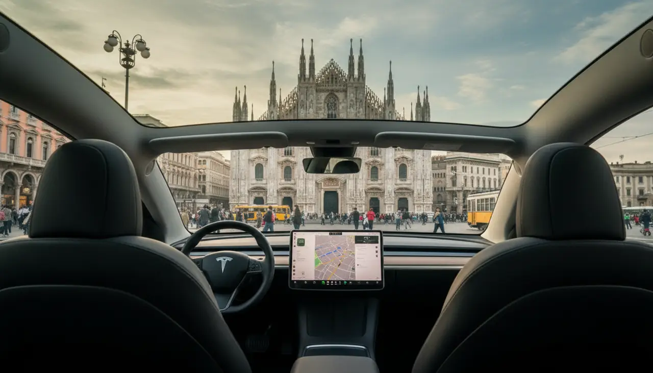 Tesla Model Y Long Range 2023, dashboard — Barcelona Luxury Car Rental, Barcelona. The 2023 Tesla Model Y Long Range pairs 378 hp with the smooth, immediate delivery…