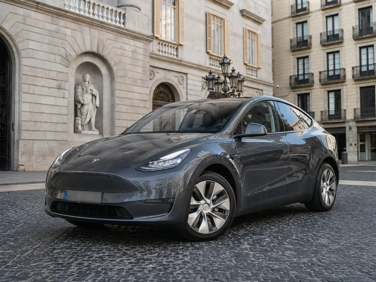 Tesla Model Y Long Range 2023 — Barcelona Luxury Car Rental, Barcelona. The 2023 Tesla Model Y Long Range pairs 378 hp with the smooth, immediate delivery…